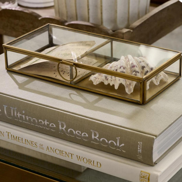 Antique Brass Keepsake Box