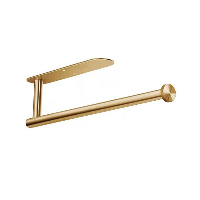 Paper Towel Holders,Paper Towels Rolls - for Kitchen,Paper Towels Bulk- Self-Adhesive Under Cabinet,Both Available in Adhesive and Screws,Stainless Steel Paper Towel Holder(Gold)