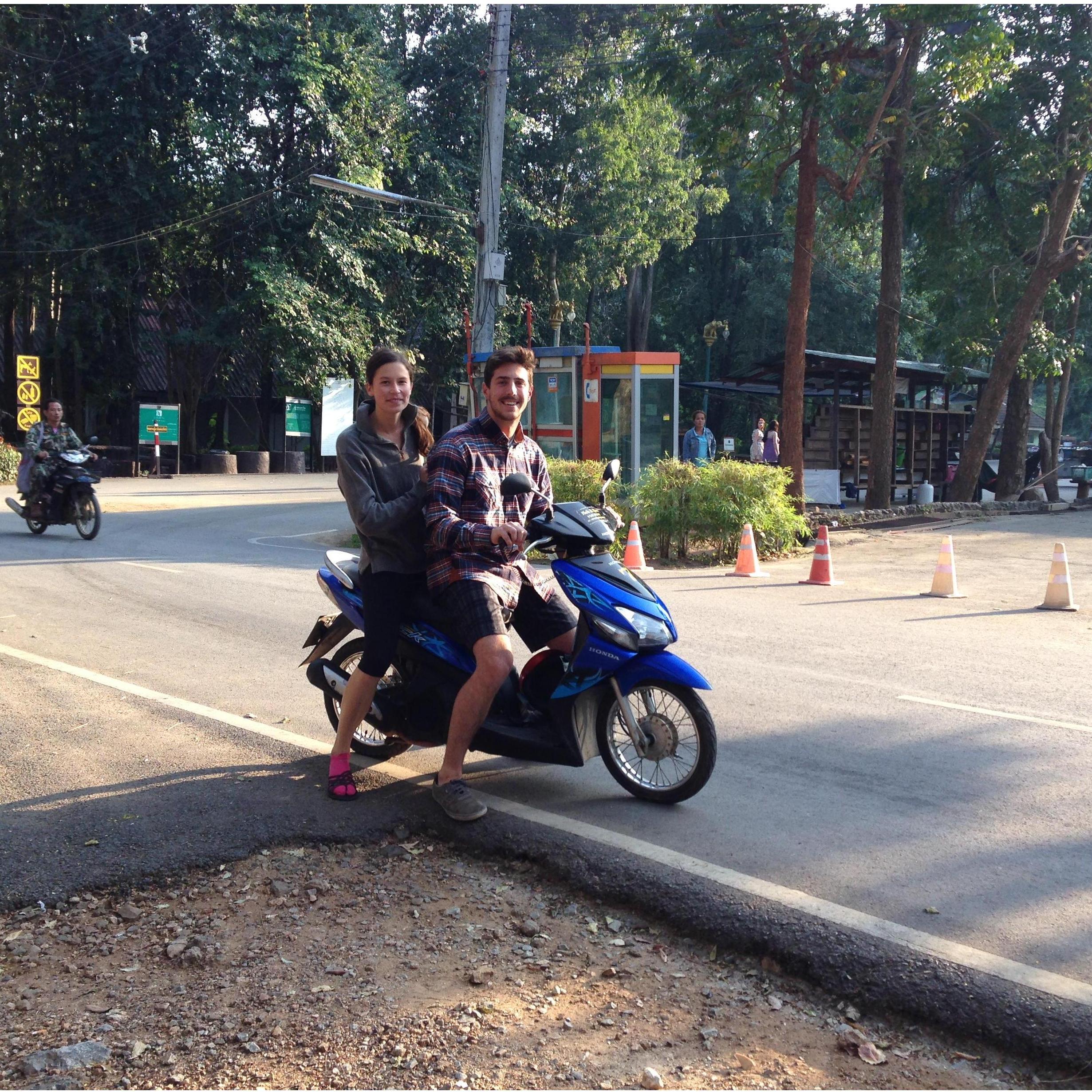 First (but nowhere near last) motorbike ride | Kanchanaburi, Thailand