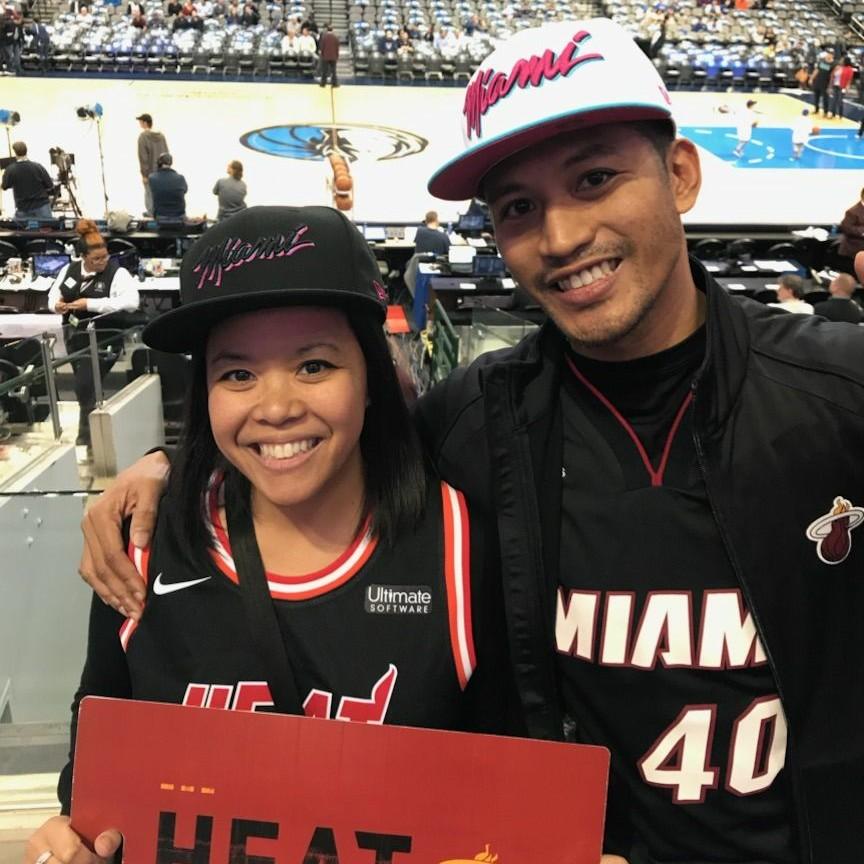 Heat Vs Mavericks in the American Airlines Center at Dallas, TX