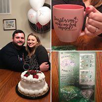 After the proposal and she said yes!