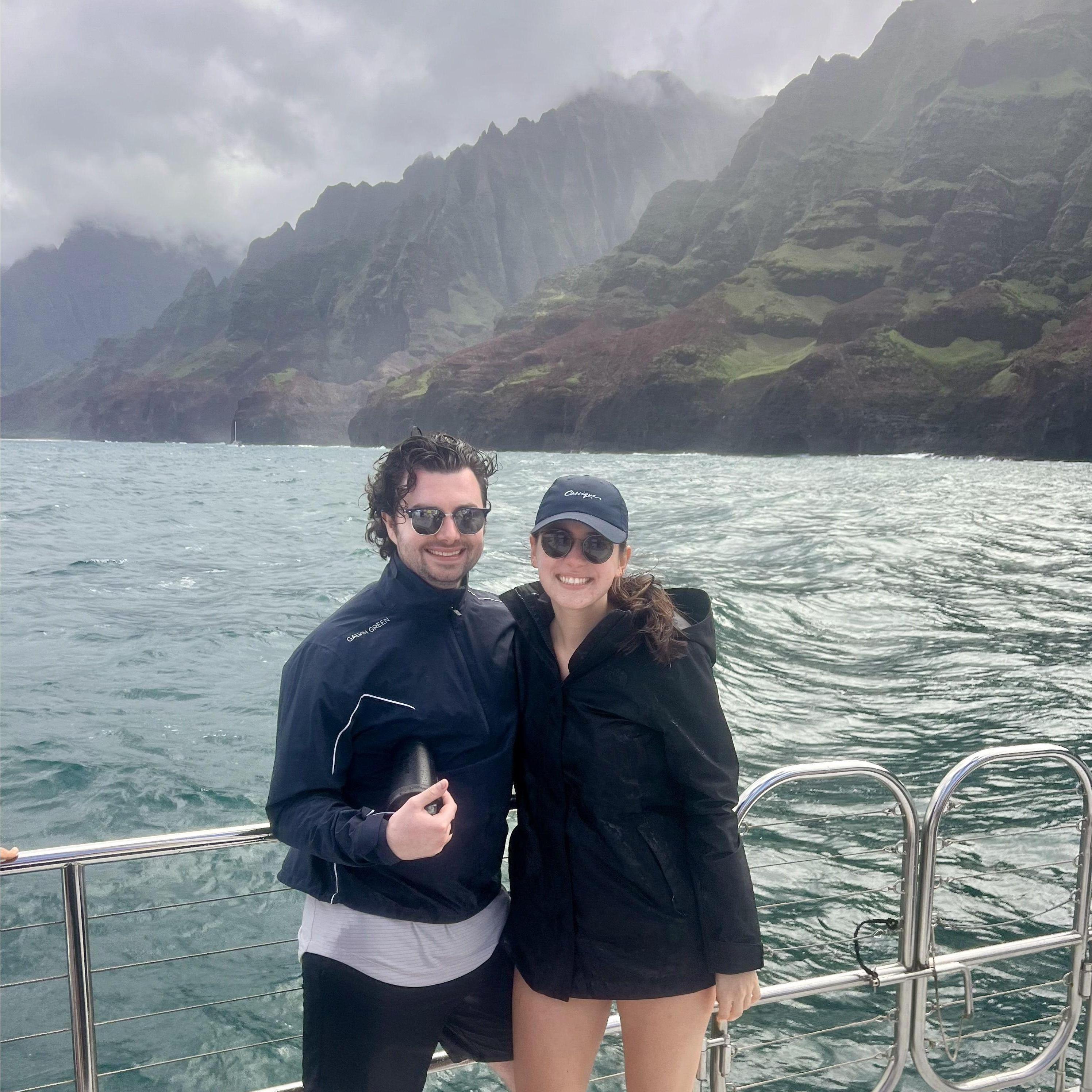 Site-seeing off Kauai's Na Pali Coast  in 2023.