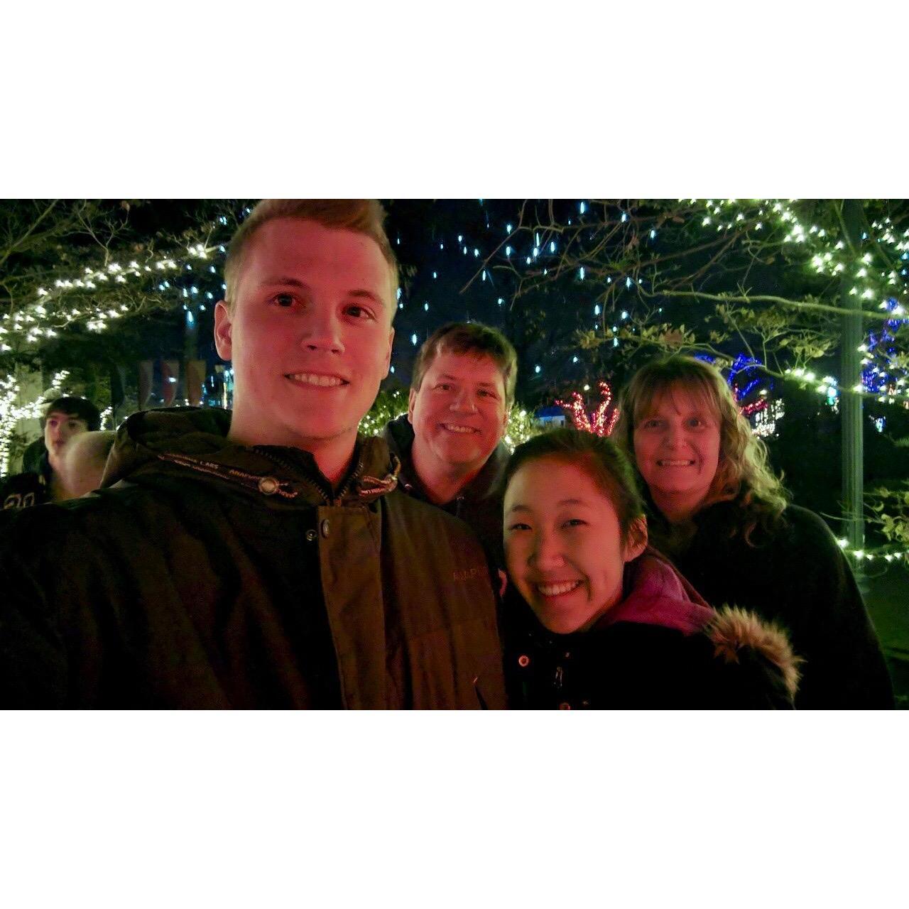 Christmas zoo lights with the family!