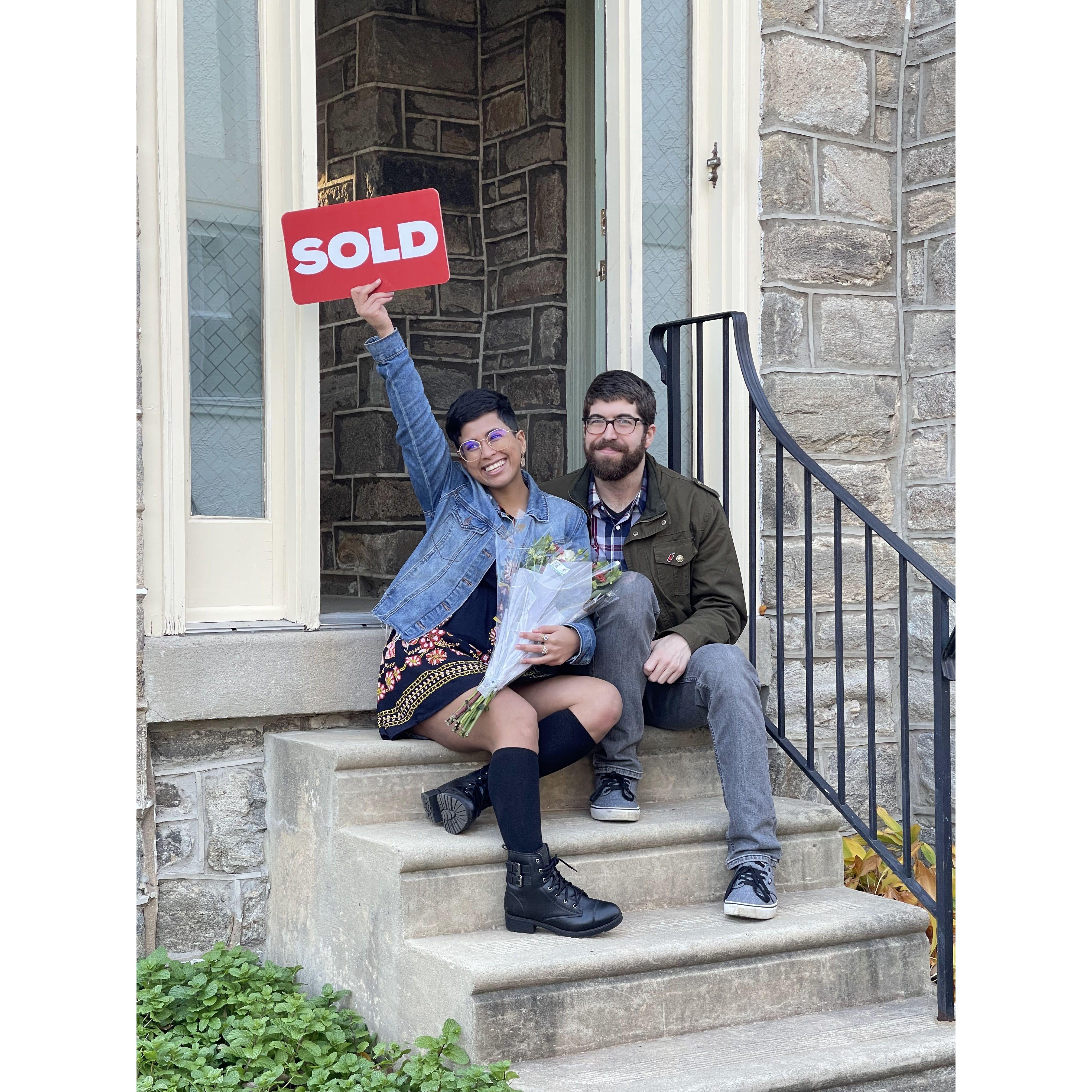 Closing day on our beautiful home!