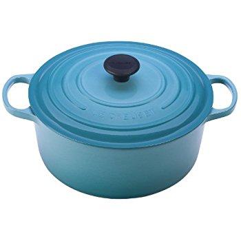 Le Creuset Signature Enameled Cast-Iron 2-Quart Round French (Dutch) Oven, Caribbean