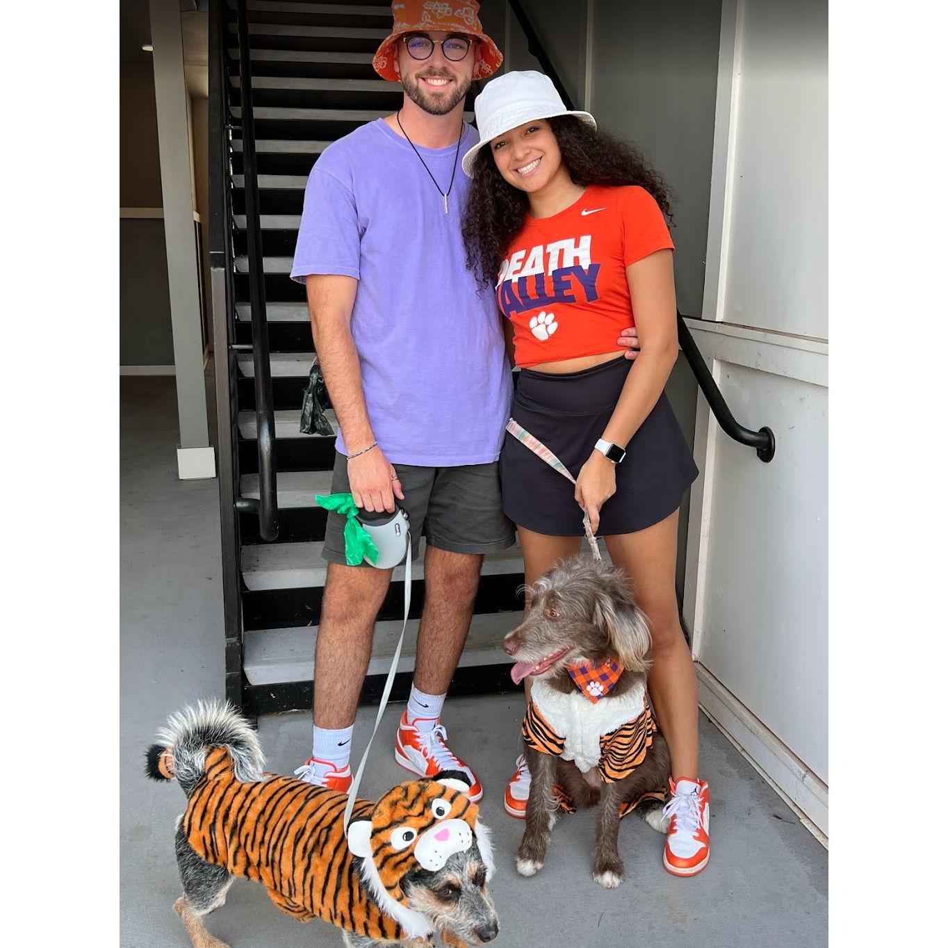 Our little family on Game Day