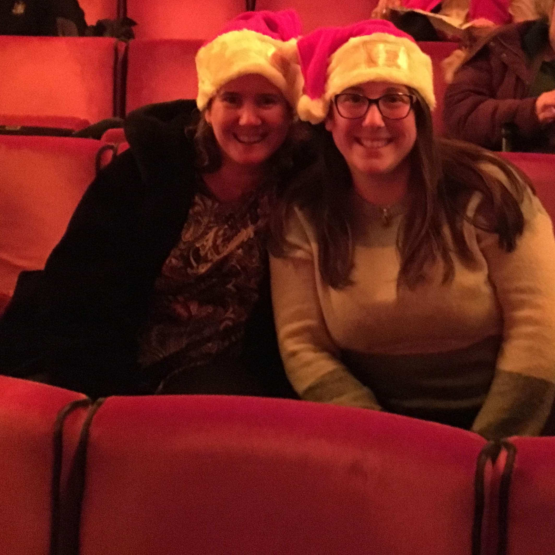 Ashley and her mom at Radio City Hall for the Rockettes!