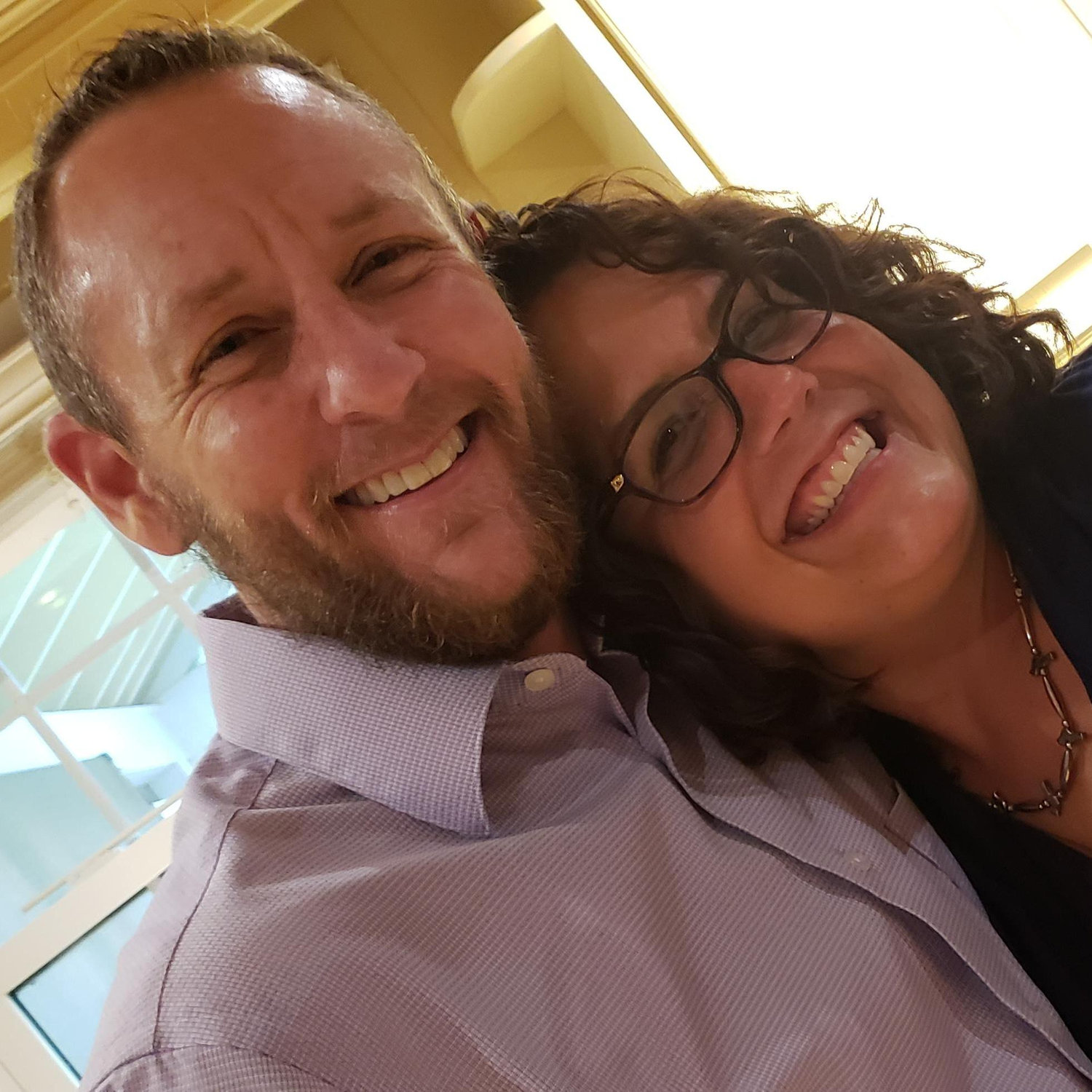 Mike with Patti, our sweetest friend and minister