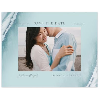 Iceberg, Blue Wedding Digital Save the Date - Clearwater Photo