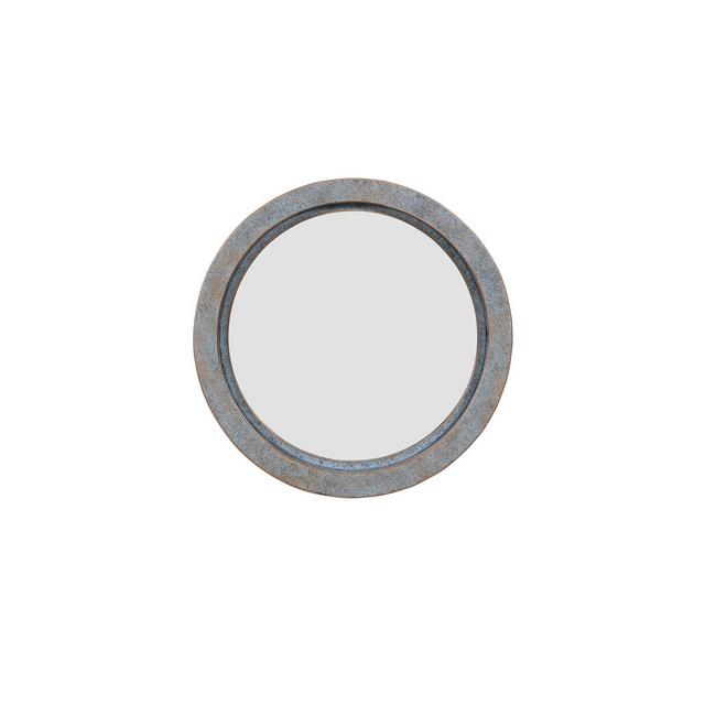 Danya B. 16" Round Mirror with Antique Copper Metal Frame