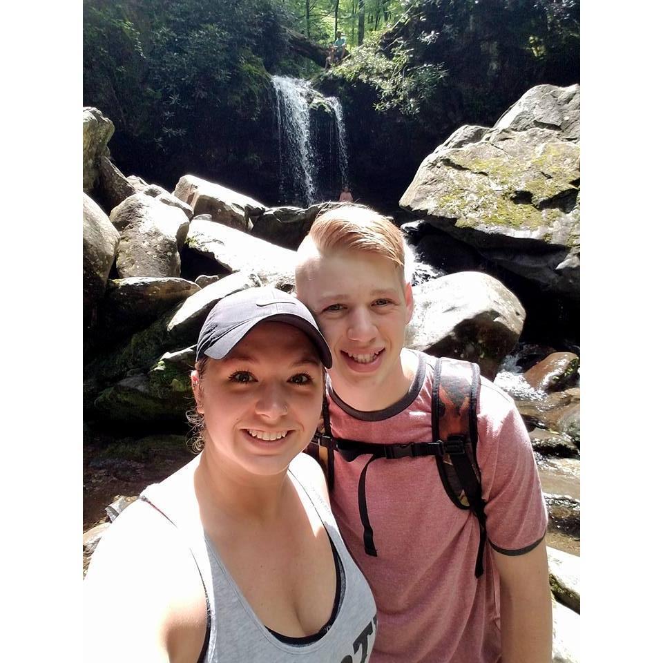 Hiking through the mountains in Tennessee, 2018
