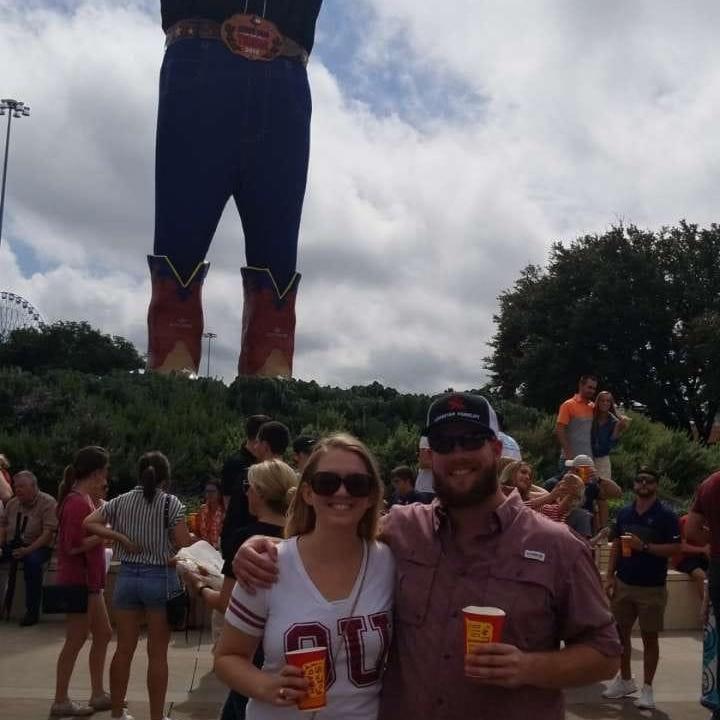 Justin’s first OU/TX Red River Rivalry at the Cotton Bowl