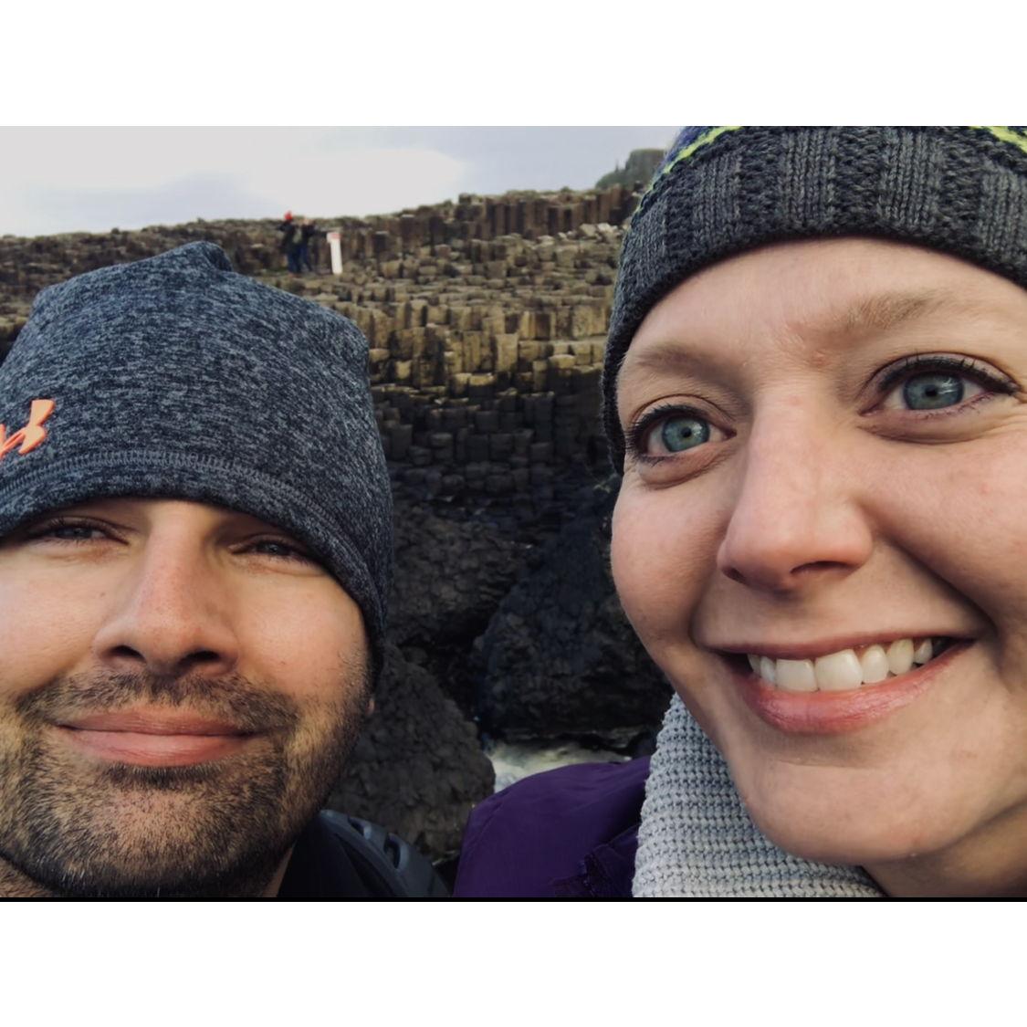 Cold and damp and happy! Giant's Causeway, Ireland 2017