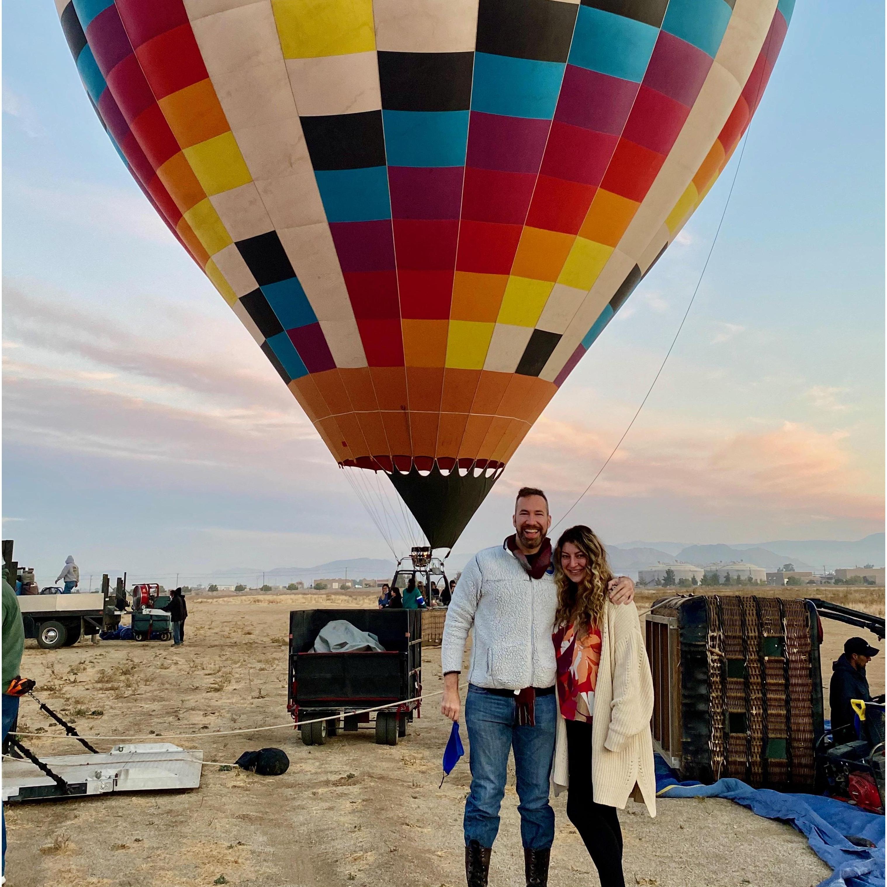 First hot air balloon ride!