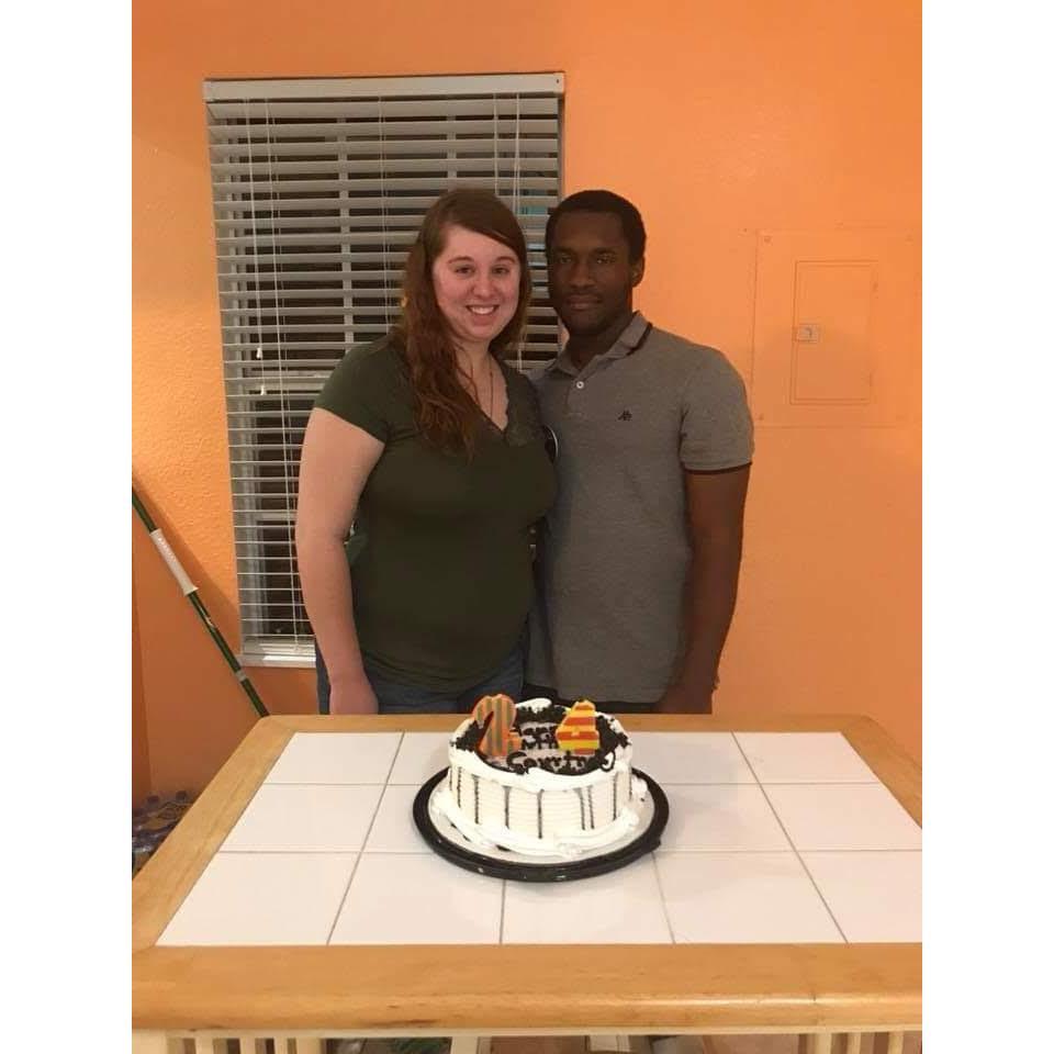 My surprise birthday cake that he got for me.