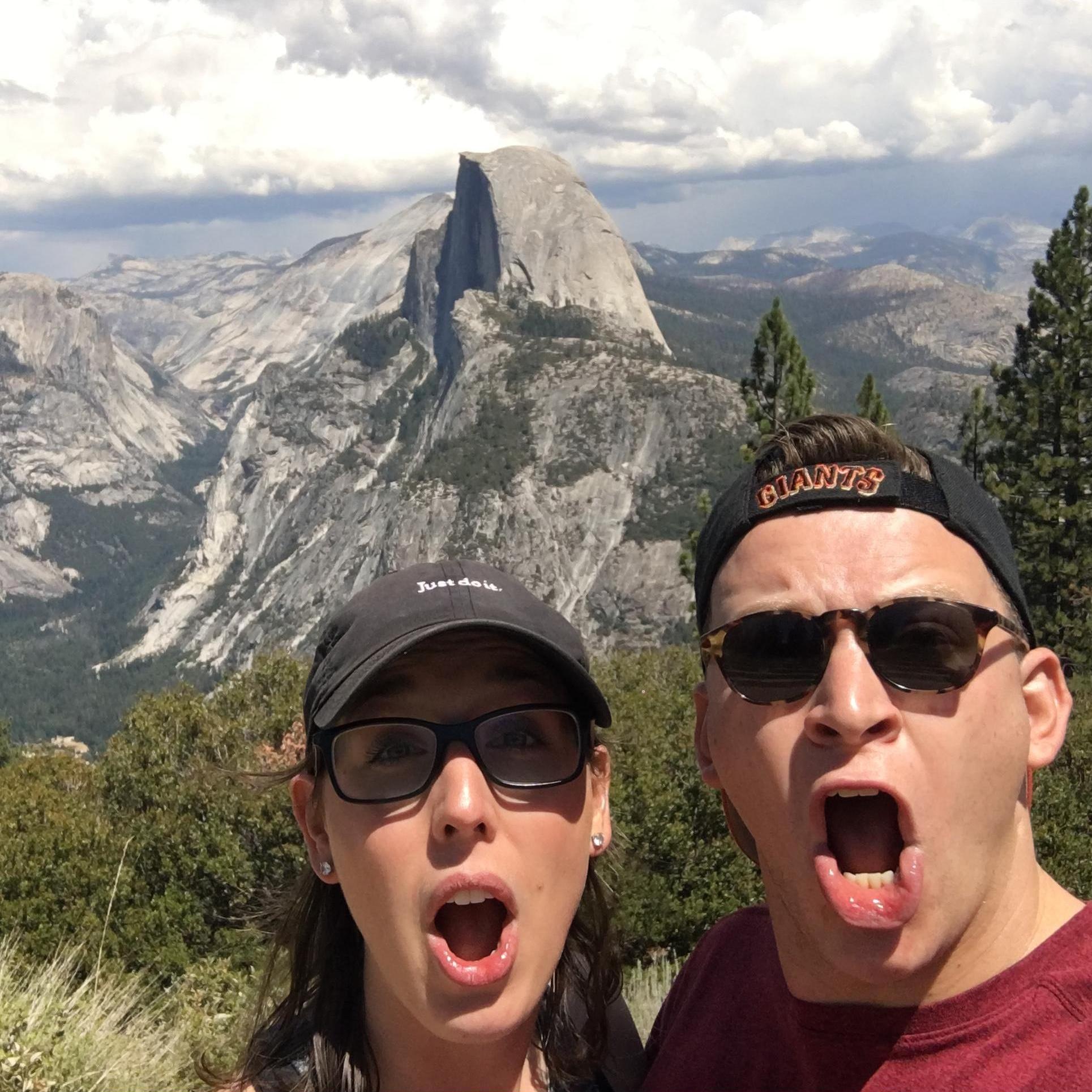 At Glacier Point in Yosemite National Park, Summer 2020