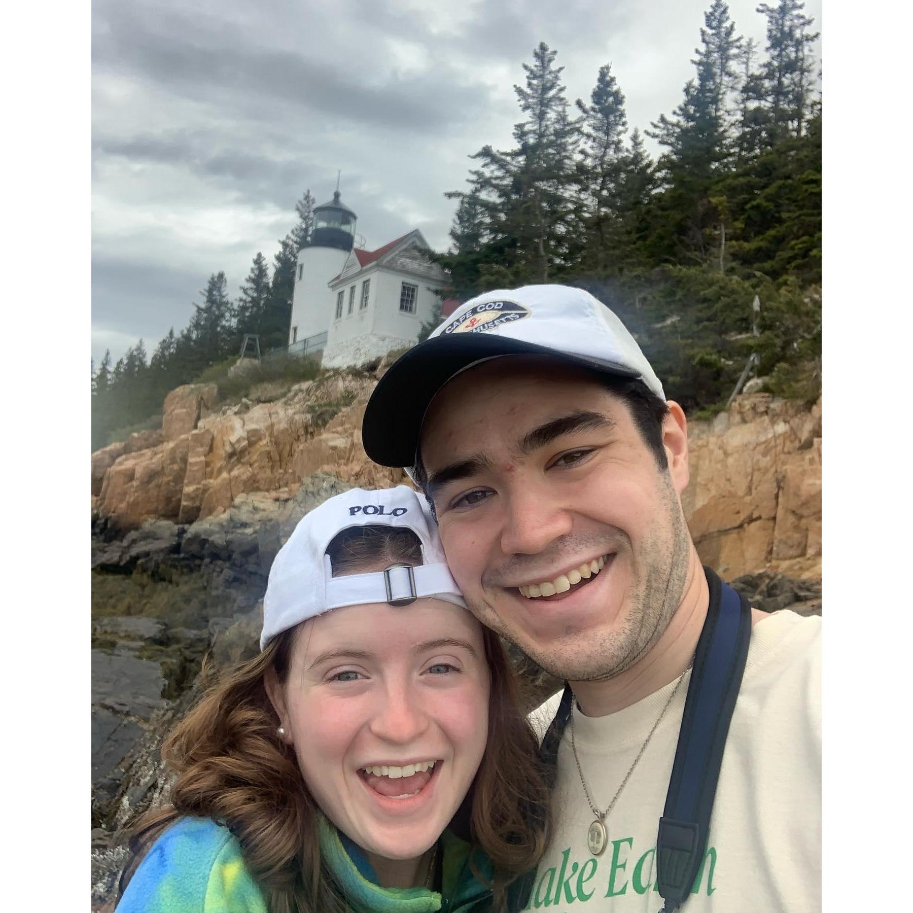 Our trip to Bar Harbor, Maine in May, 2021. We loved it so much, we decided to return for our honeymoon!