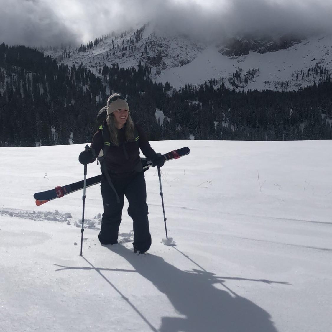 First time skiing after moving to Utah. October 2021