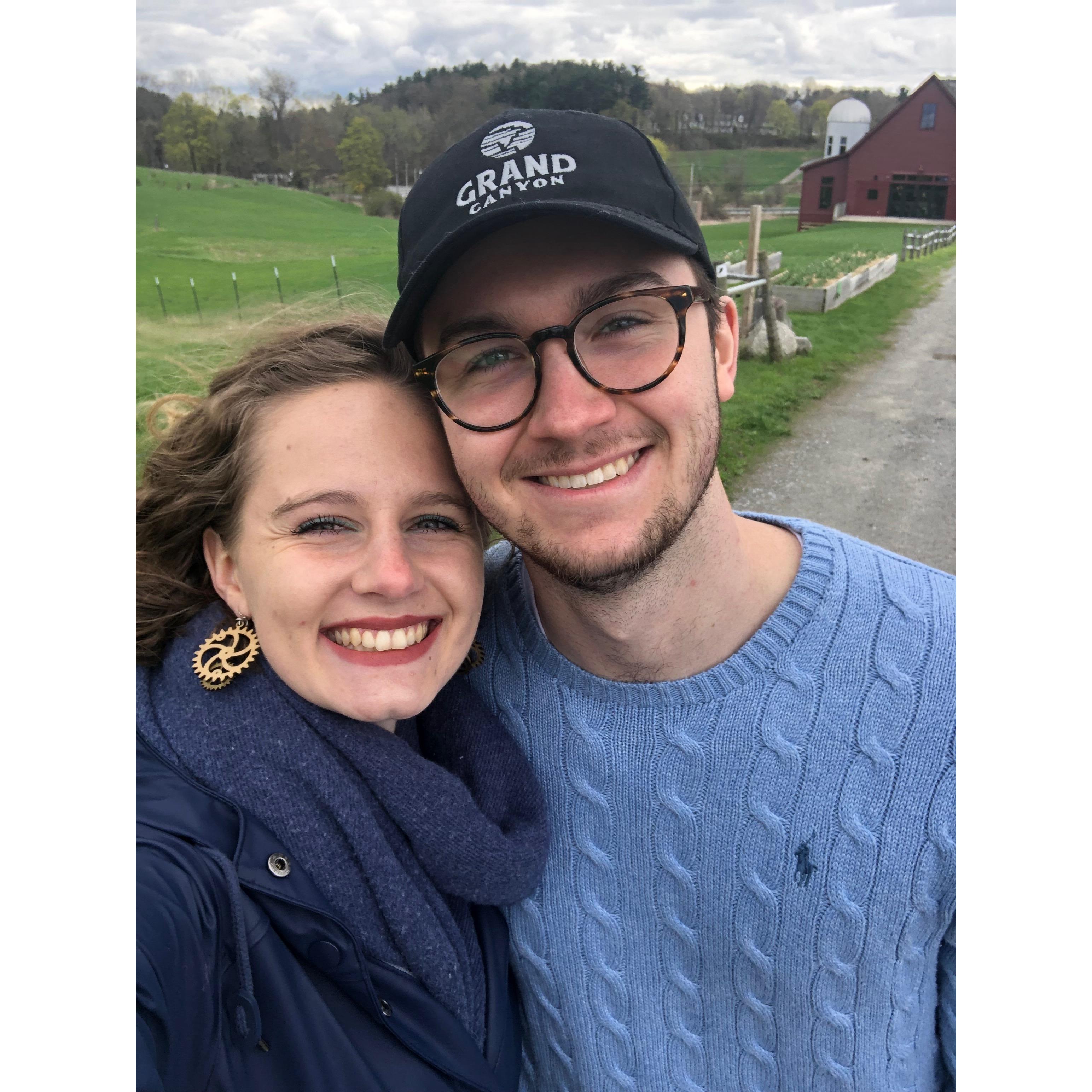 Farm selfie while searching for wedding venues. (2019)