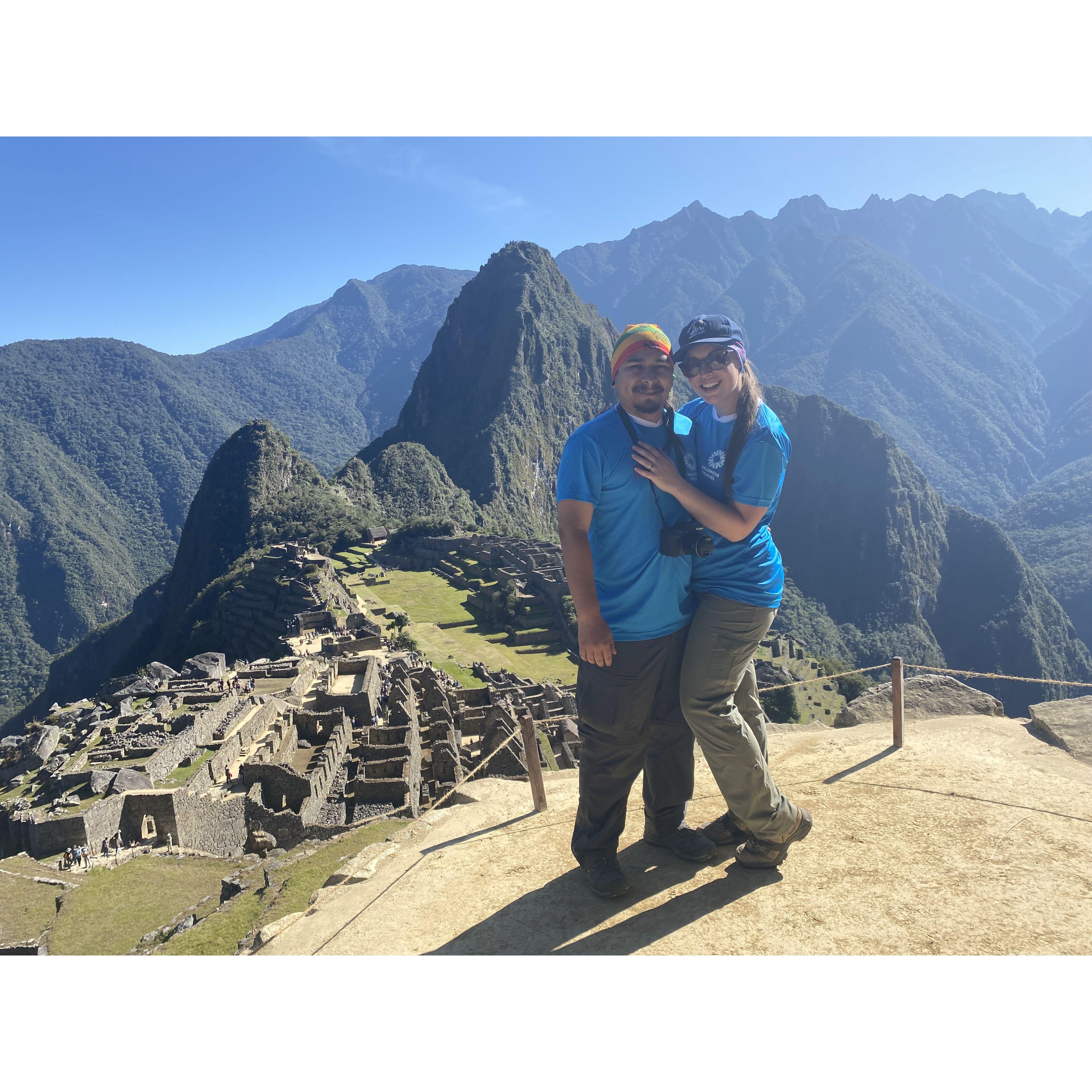 Here we are at the sacred historical spot, Machu Picchu! It took so much work to get to this point, and is one of the greatest goals we have ever completed! Thank you Grandma!!