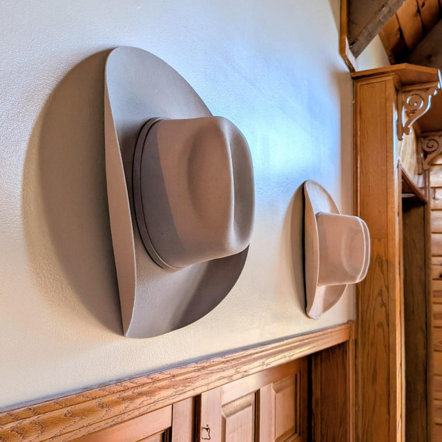 Easy Hang Cowboy and Many Other Hats Wall Mount No Drilling or Drywall Anchors Required