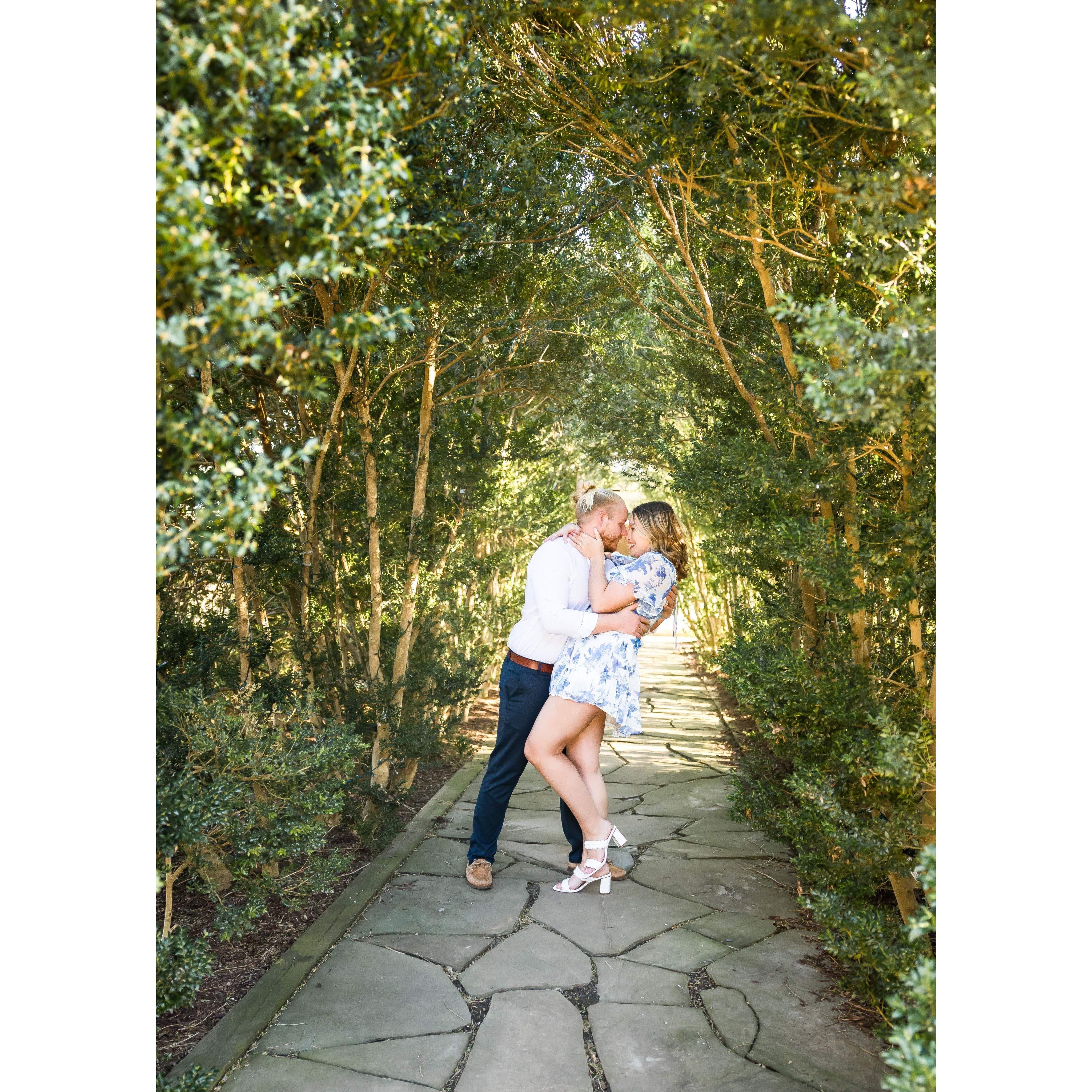 Engagement pictures in our engagement spot!