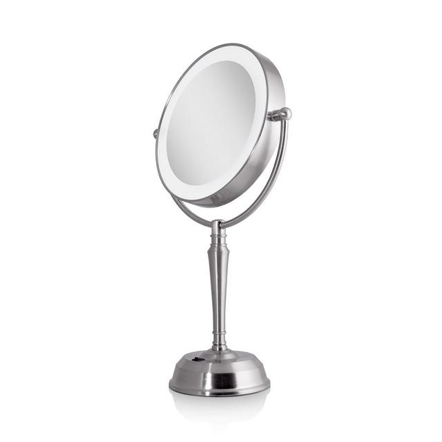 Zadro LED Lighted Vanity Mirror with Rechargeable Battery & USB Port, 1X/10X Magnification
