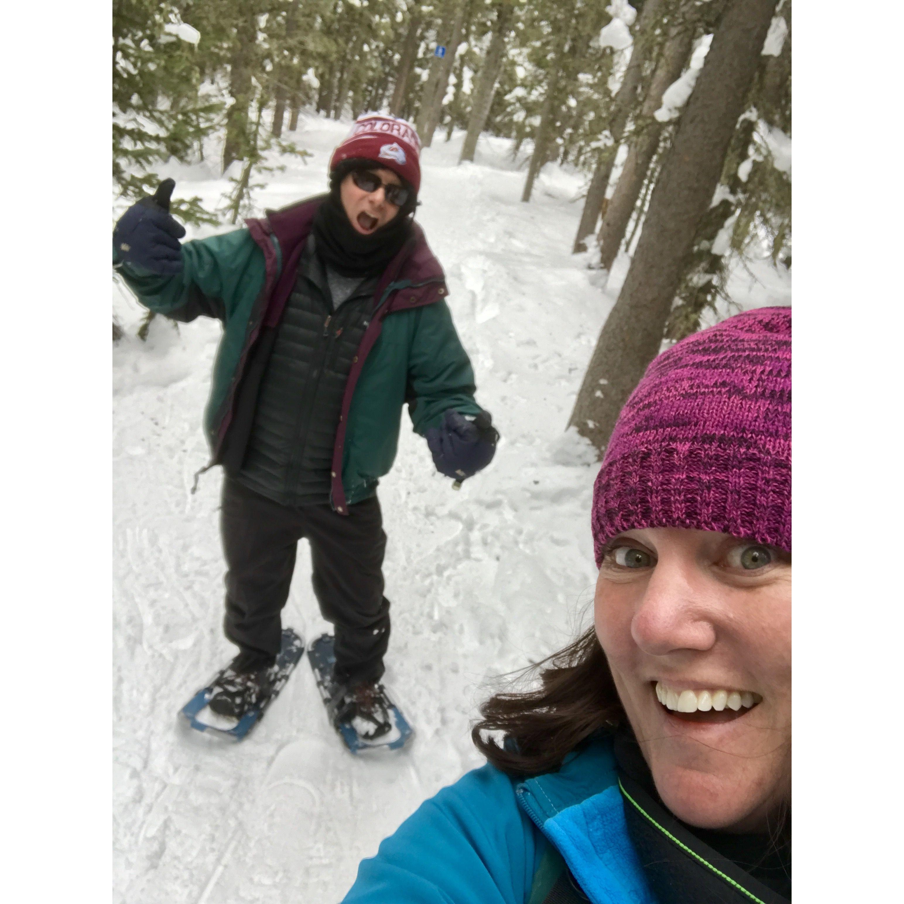 Snowshoeing in the Rockies