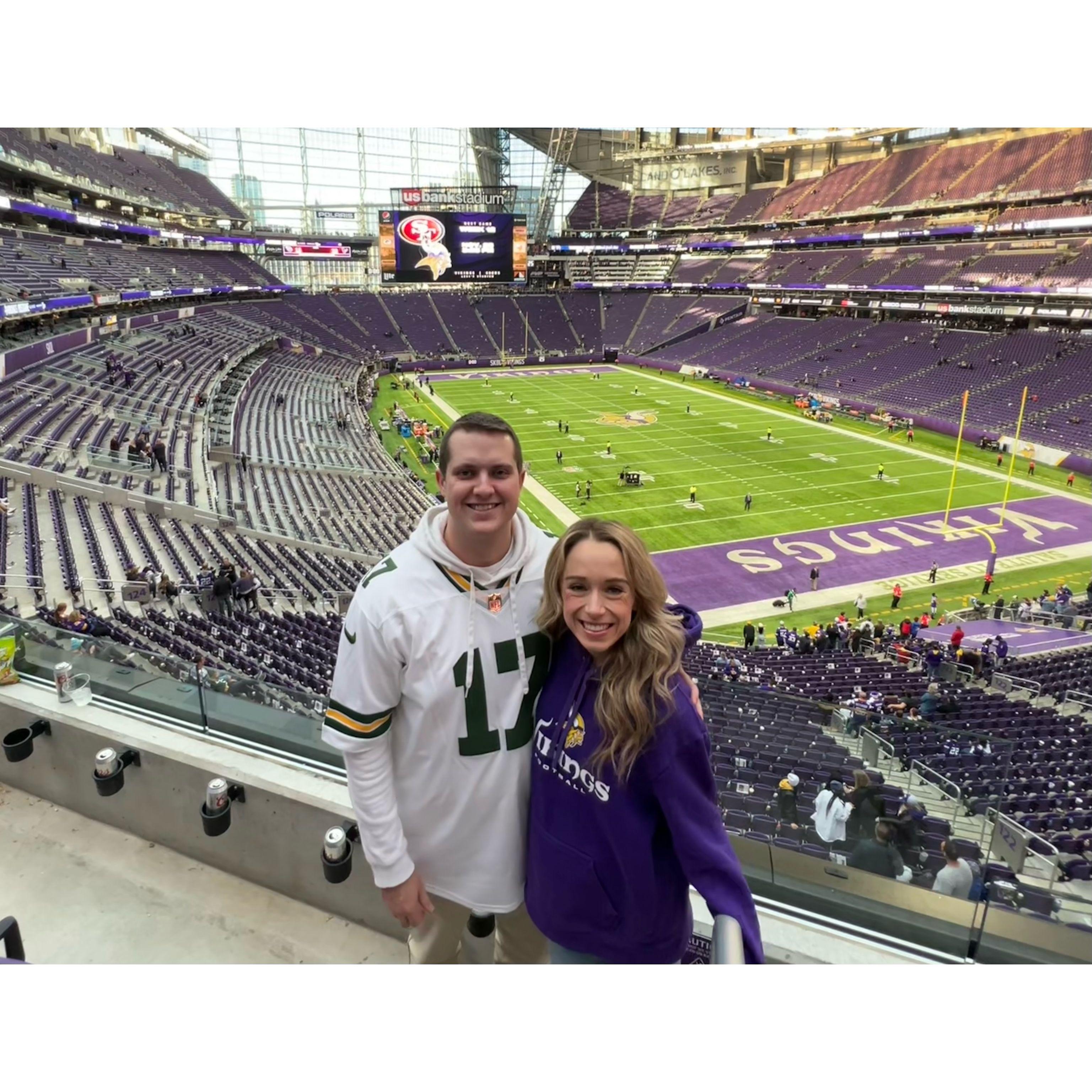 This was a great day to be a Vikings fan... thanks for the tickets, Nick :)