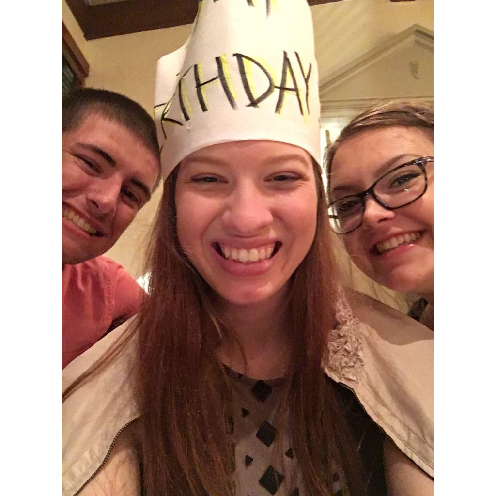 2016 - Mychaela's 19th birthday dinner with one of Mychaela's matrons of honor