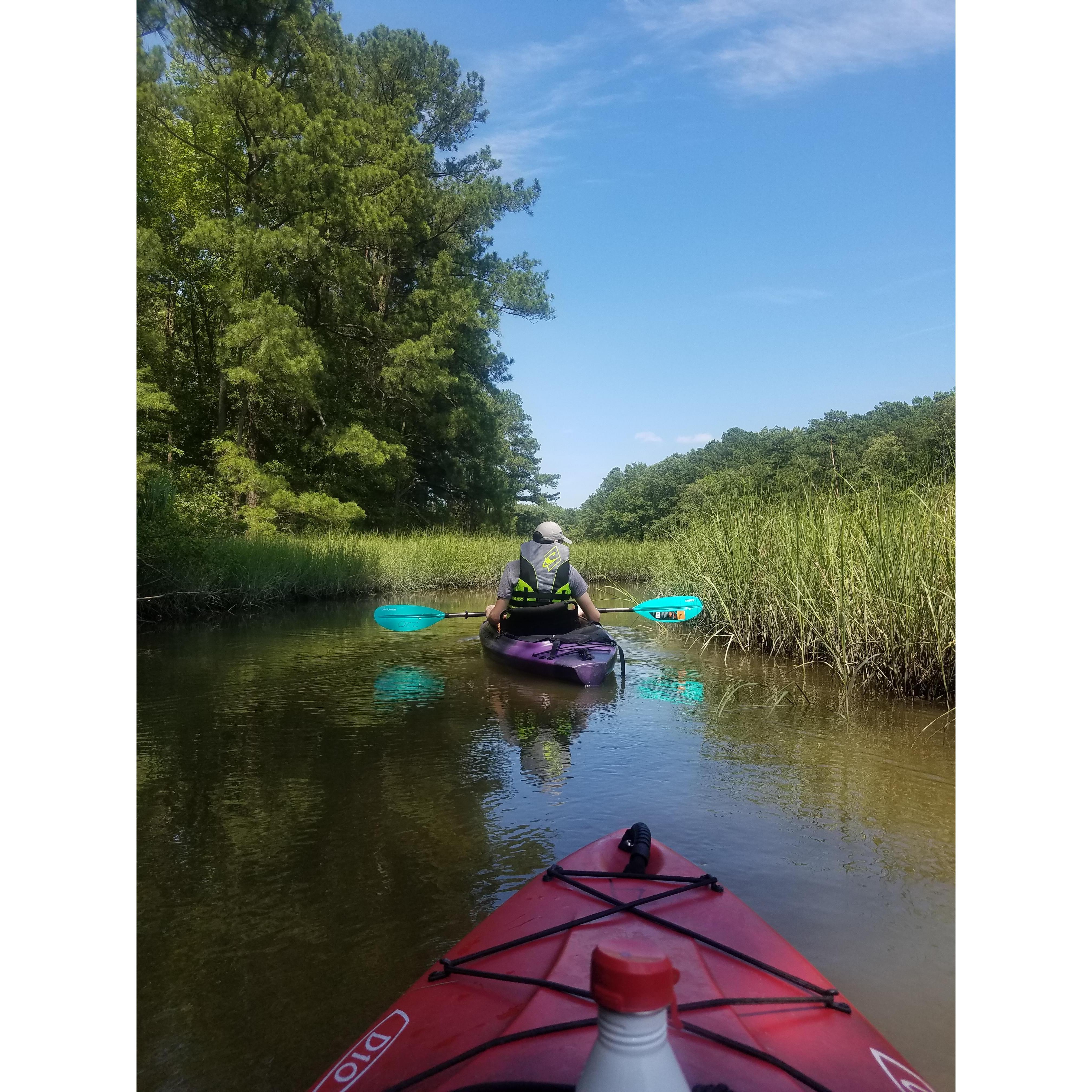 Kayaking is one of our favorite activities for summer and fall.