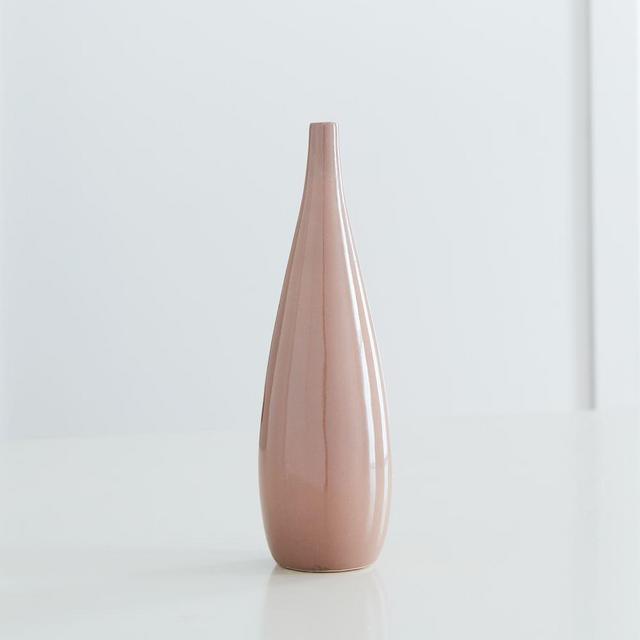 Bright Ceramicist Vase, Medium, Teardrop, Warm Gray