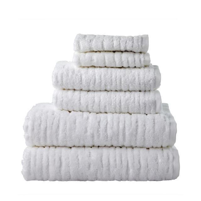 SKL Home Cloudsoft 100% Long Staple Cotton 6-Piece Bath Towel Set