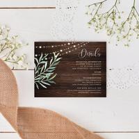 Saranac | Dark Wood | Zola Wedding Enclosure Cards