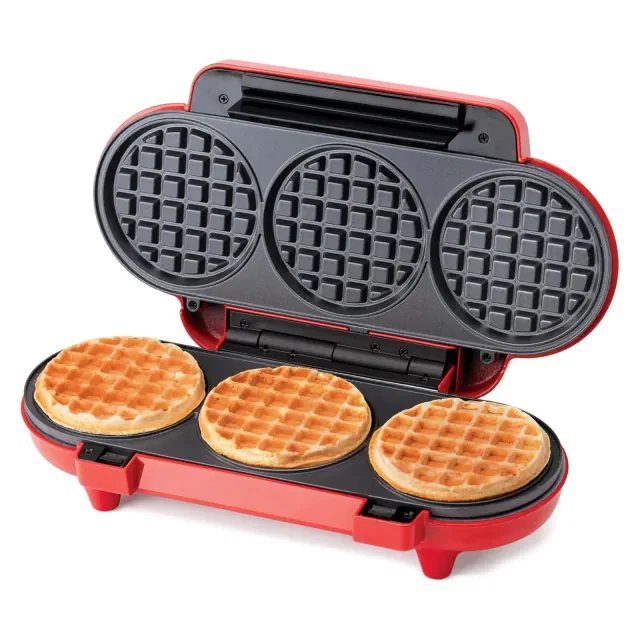 Betty Crocker Mini Waffle Maker, 550W, BC-4888R, Red