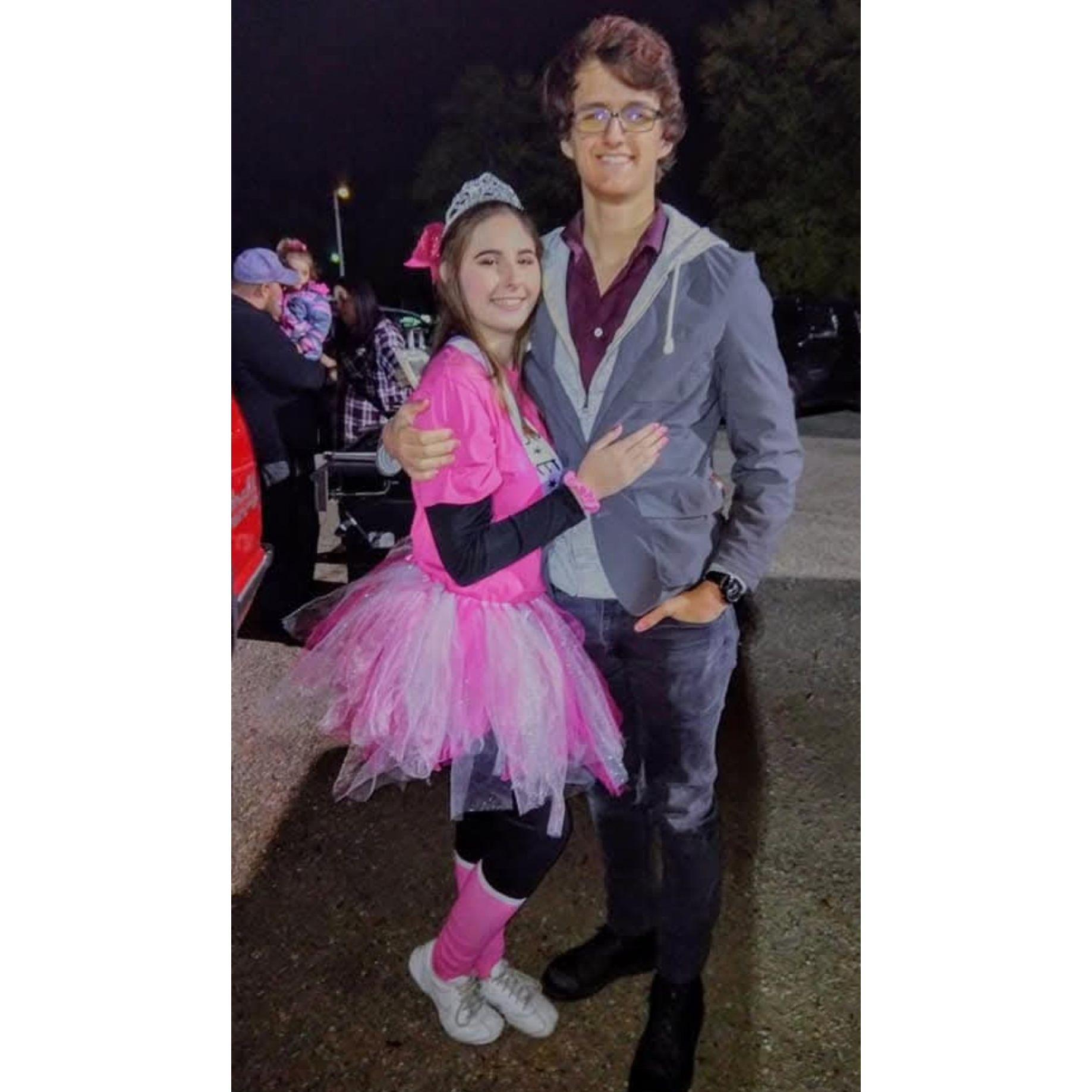 Allie's sideline cheer senior night