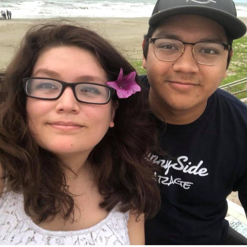 The day he proposed on the beach of Galveston! <3