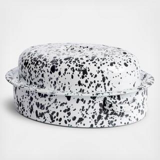 Splatter Enamelware Covered Roaster