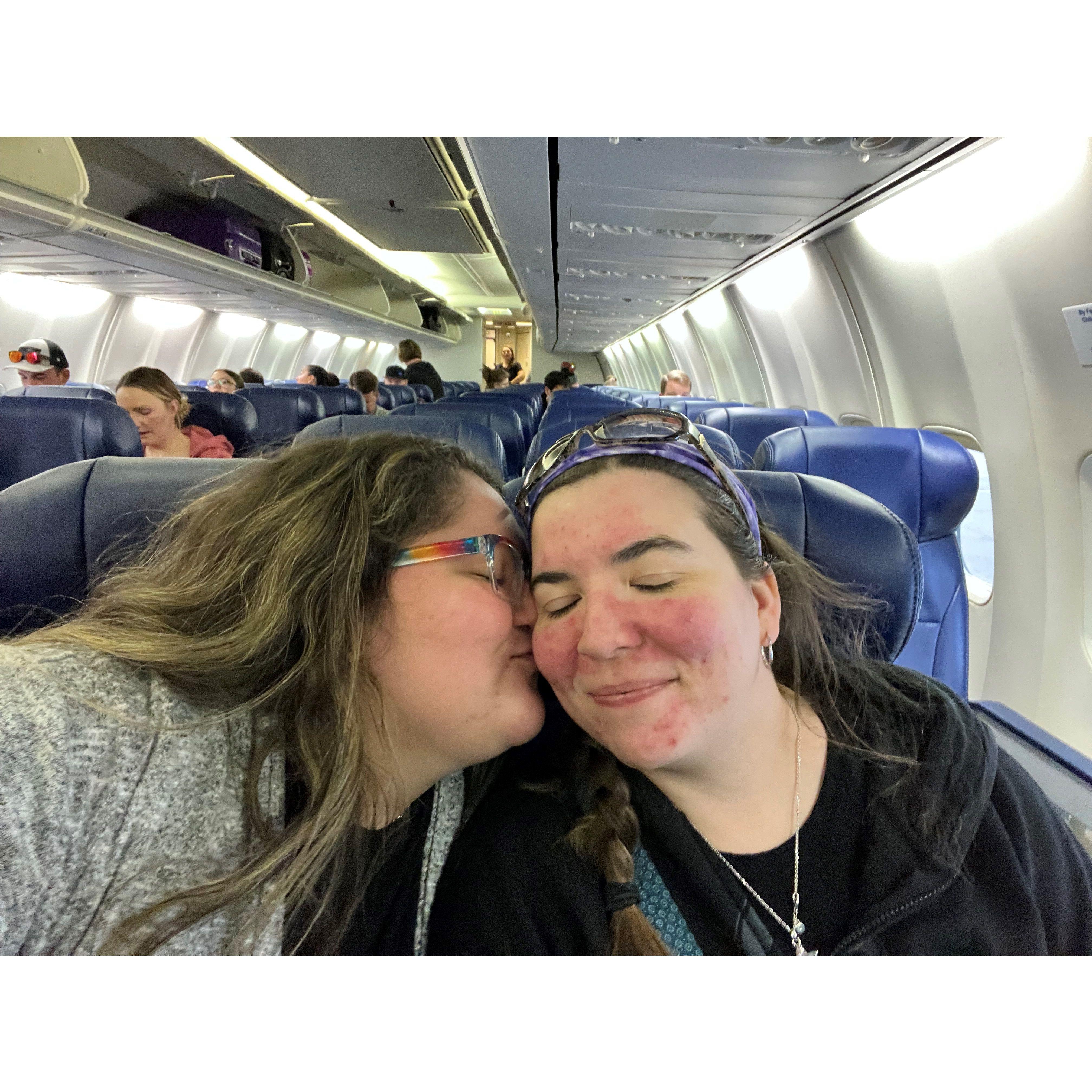 Our first flight together!