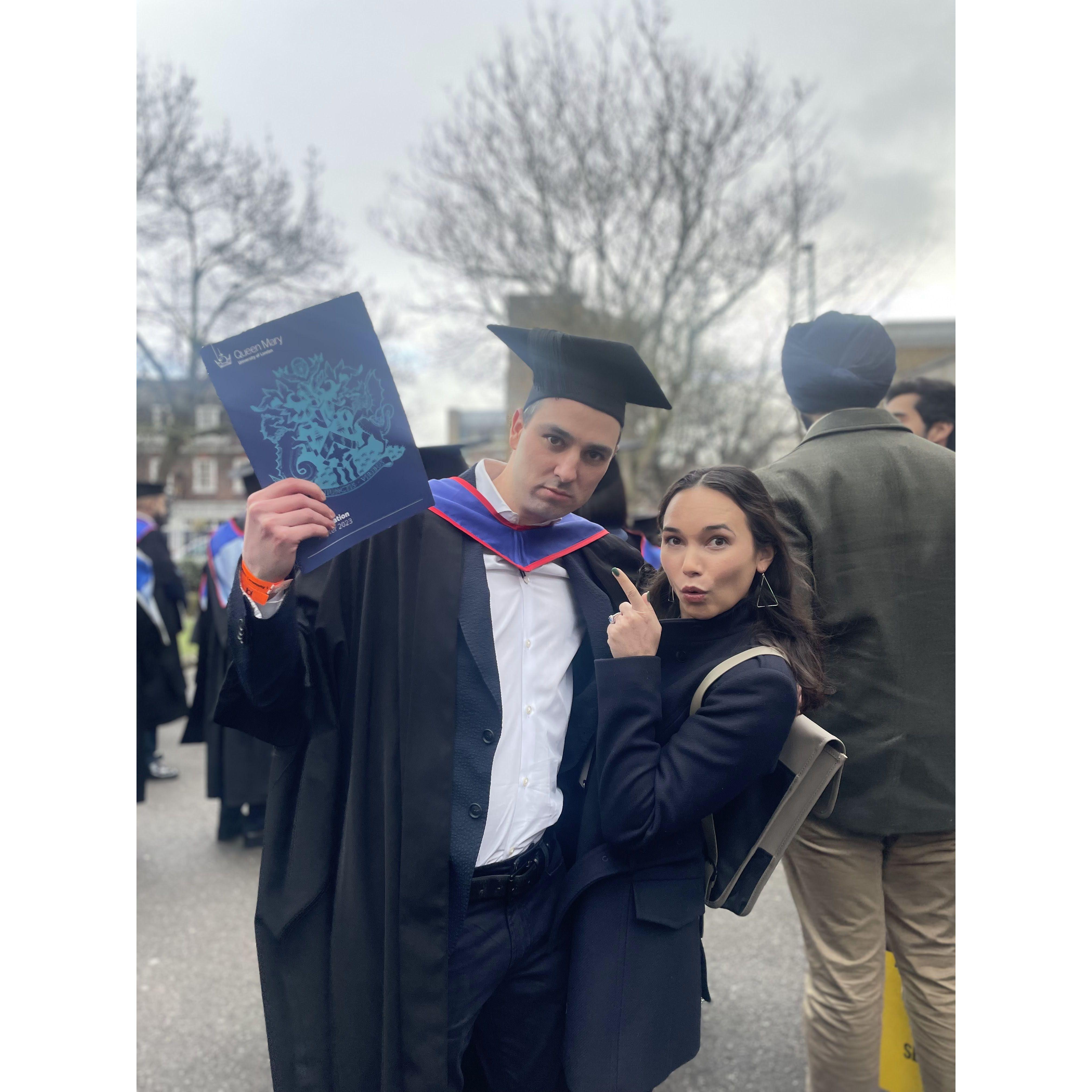 Chris's LLM degree, in London! January 2022