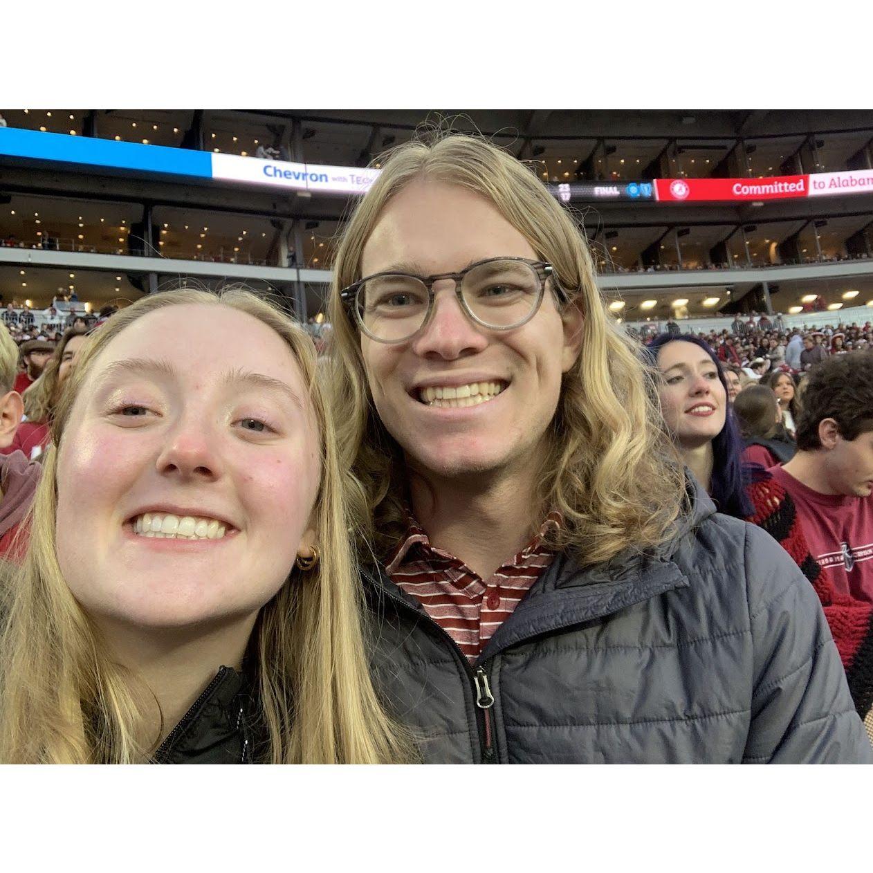 Riley's first Iron Bowl in 2024!
