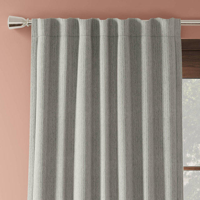 50"x84" Blackout Corded Ribbed Curtain Panel Gray - Threshold™