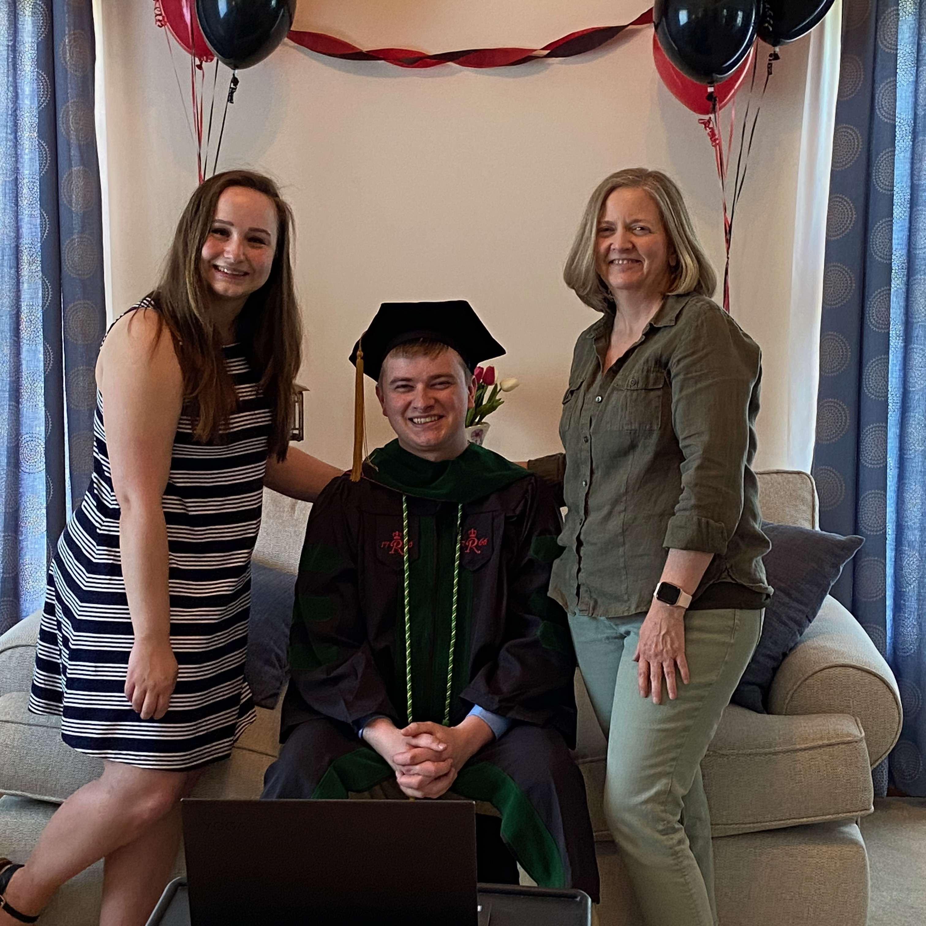 Matt's medical school graduation (April 2021)
