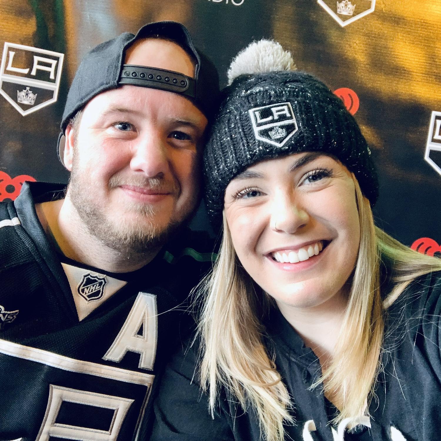 The only person Caitlin would ever wear LA Kings gear for and only when the Sharks aren't playing.