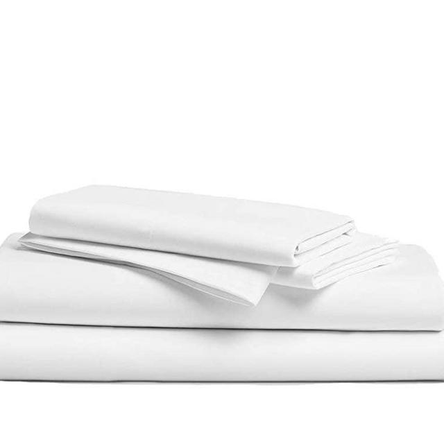 Hotel Sheets Direct 100% Bamboo Bed Sheets - 1600 Thread Count Cooling Full Sheet & Pillowcase Set, White