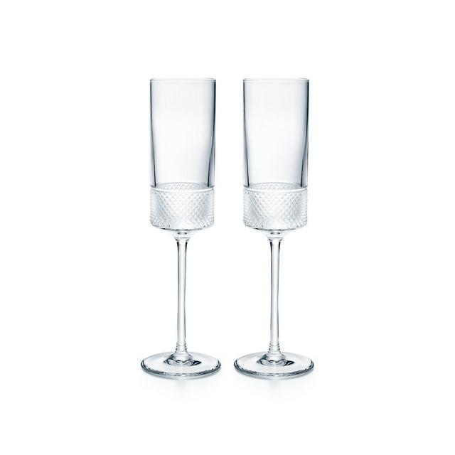 Diamond Point Champagne Flute Set