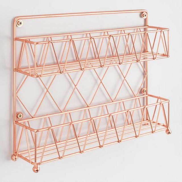 Copper Wire 2 Tier Spice Rack