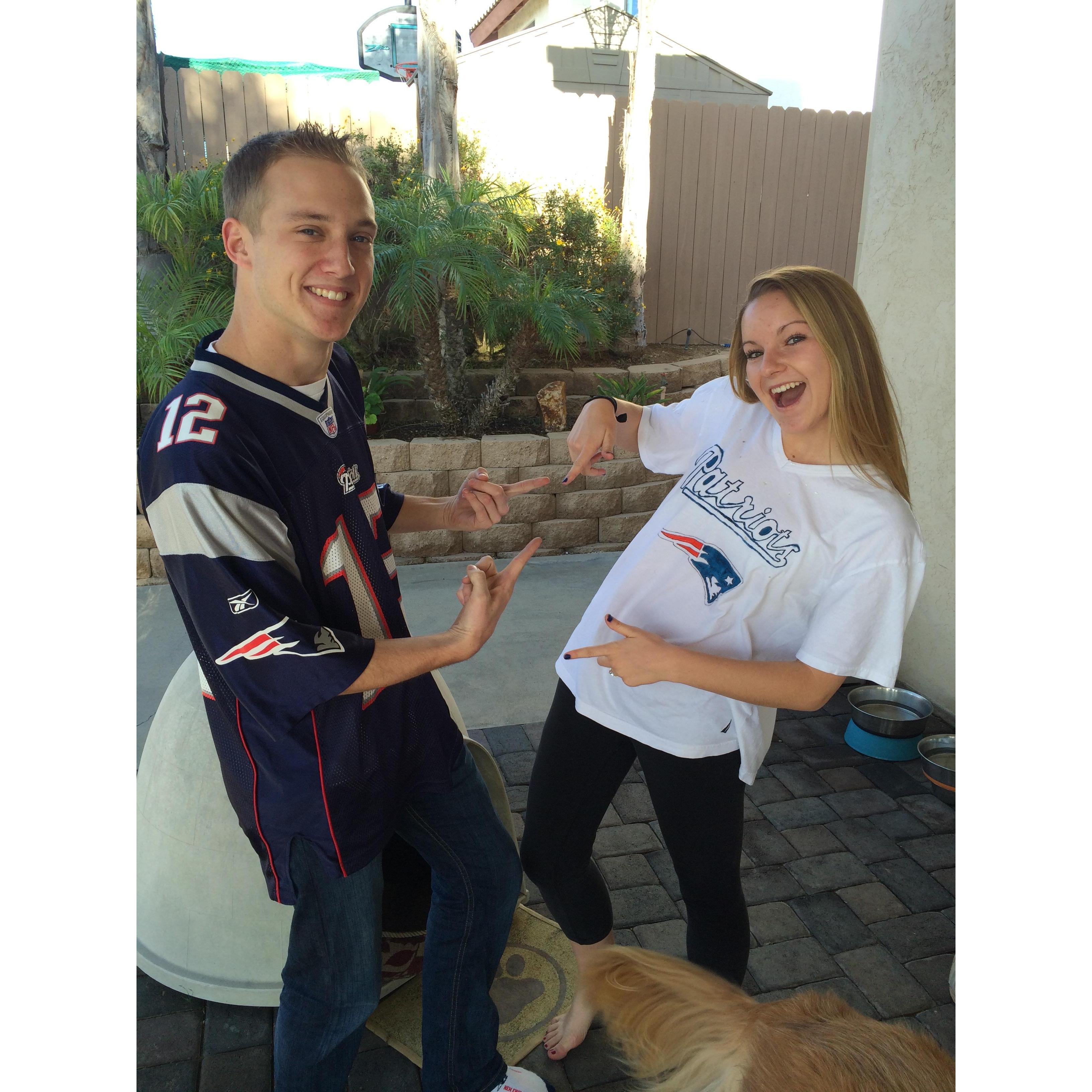 When the Patriots won the Super Bowl!
