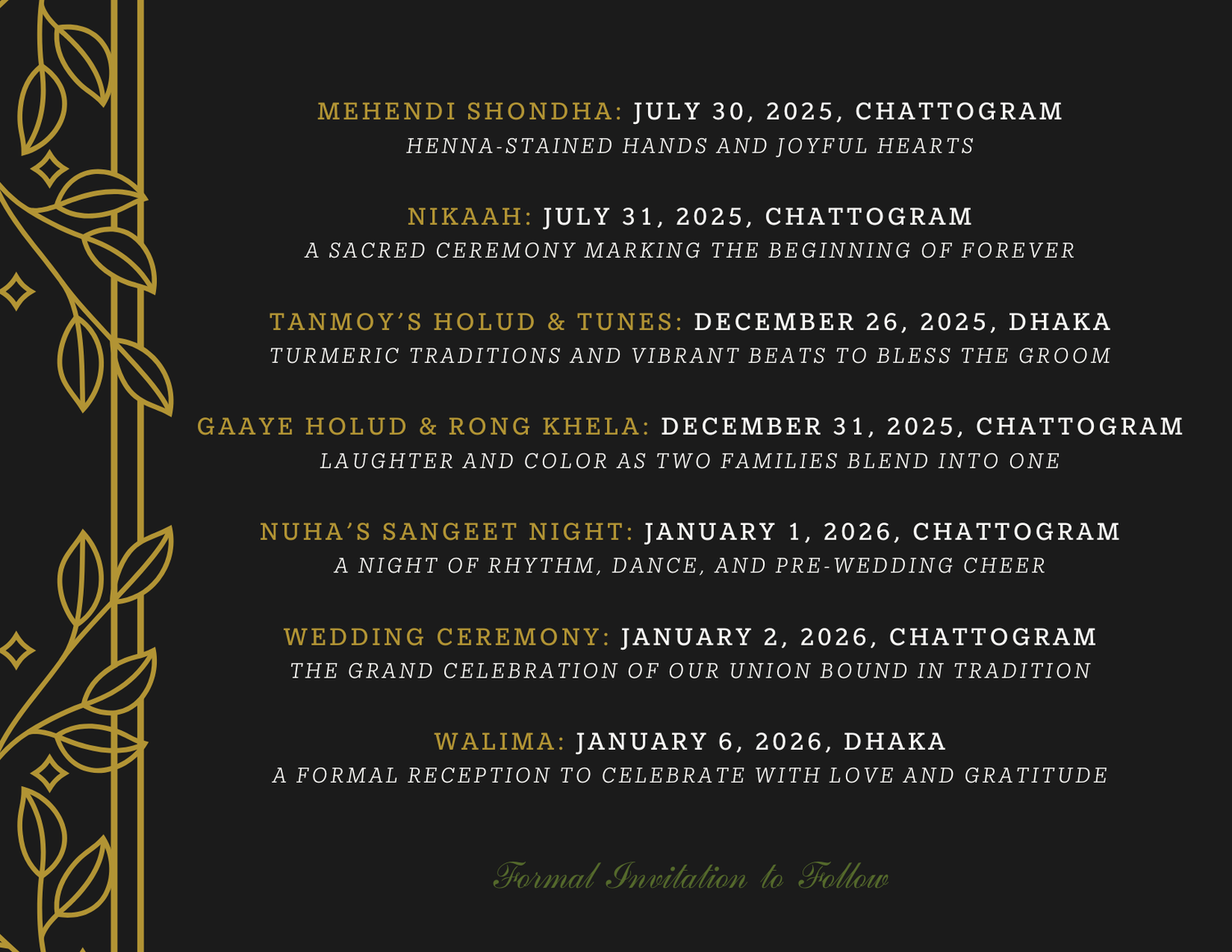 The Wedding Website of Mahmudul Hassan Tanmoy and Amreen Nasreen Nuha