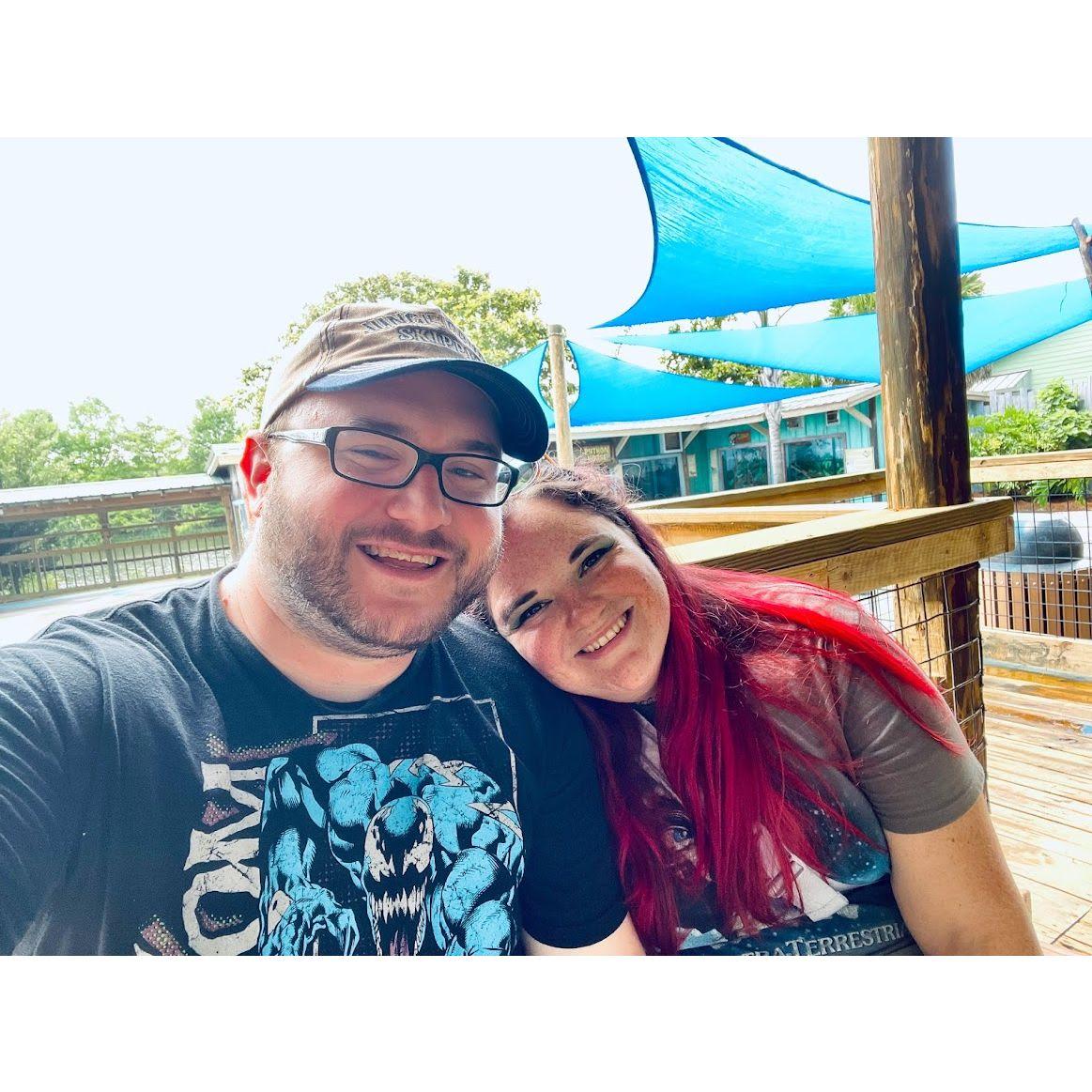 When Brad took Kendra to Gatorland for the first time